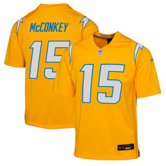 Ladd McConkey Los Angeles Chargers Youth Alternate Charger Power Game Player Jersey Gold - Nike