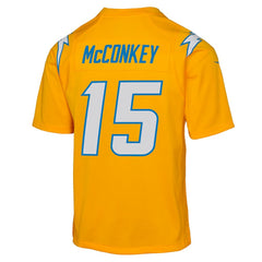 Ladd McConkey Los Angeles Chargers Youth Alternate Charger Power Game Player Jersey Gold - Nike
