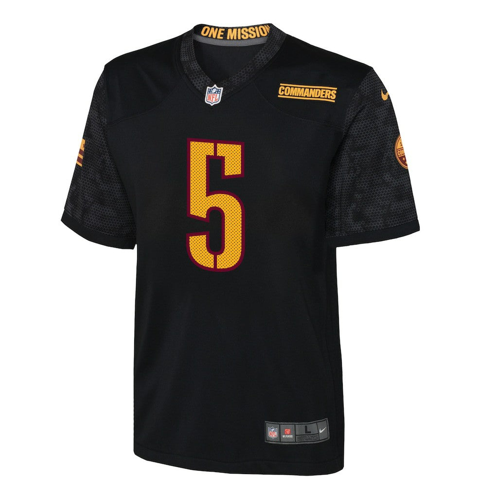 Jayden Daniels Washington Commanders Youth Alternate Game Jersey Black - Nike