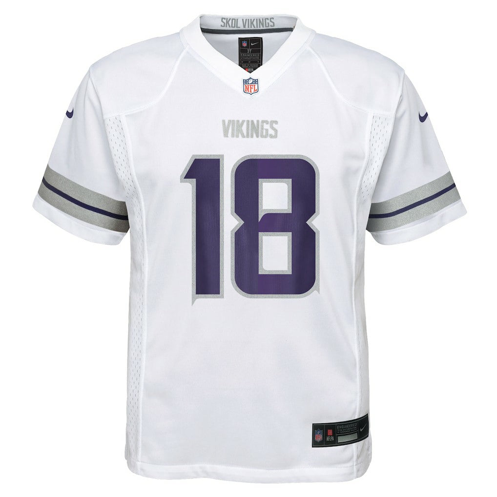 Justin Jefferson Minnesota Vikings Preschool Alternate Player Game Jersey White - Nike