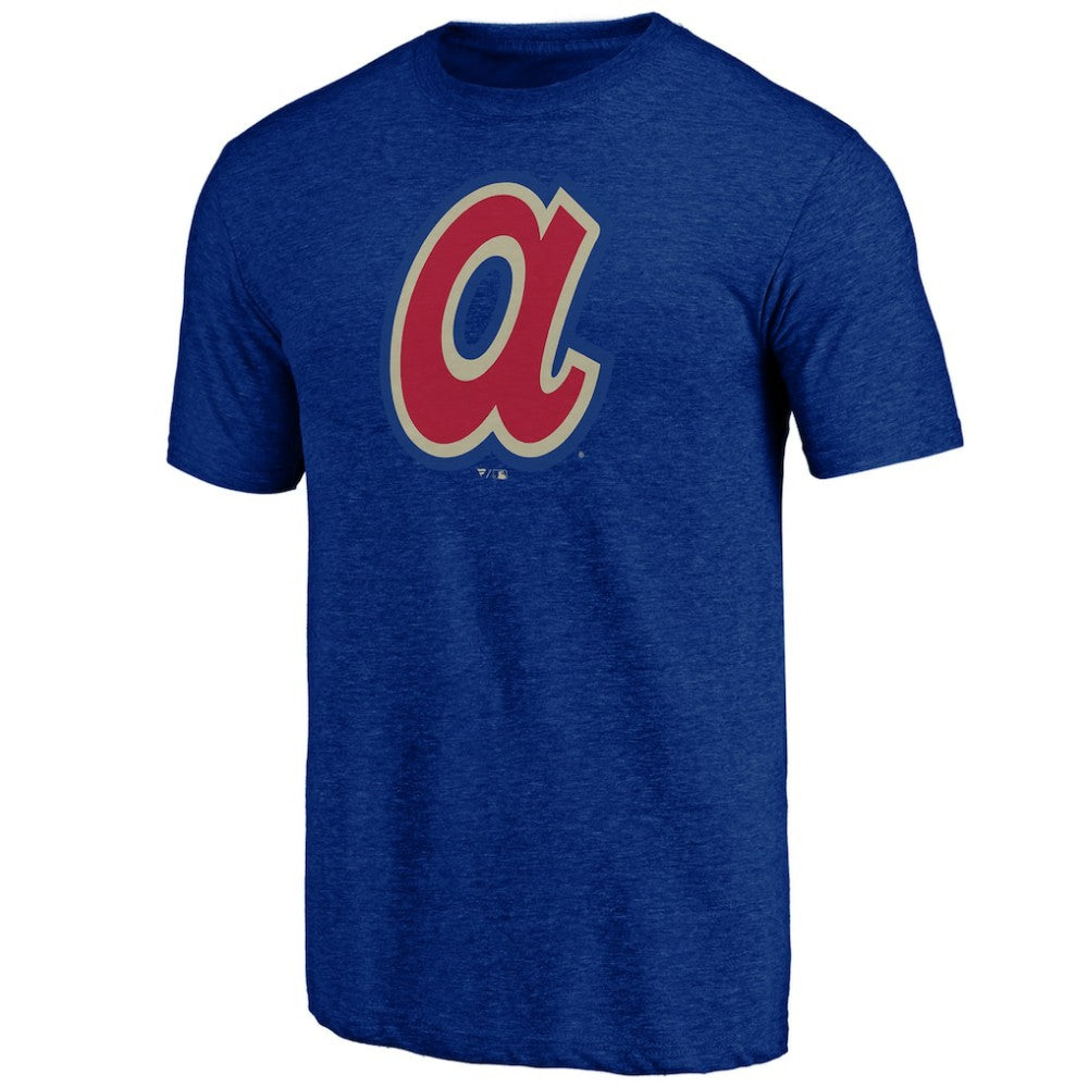 Atlanta Braves Cooperstown Official Logo Tri-Blend T-Shirt On Sale