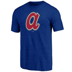 Atlanta Braves Cooperstown Official Logo Tri-Blend T-Shirt On Sale