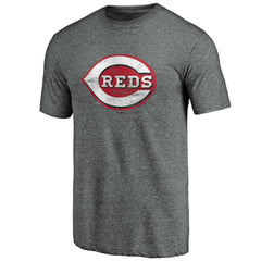 Cincinnati Reds Weathered Official Logo Tri-Blend T-Shirt Clearance