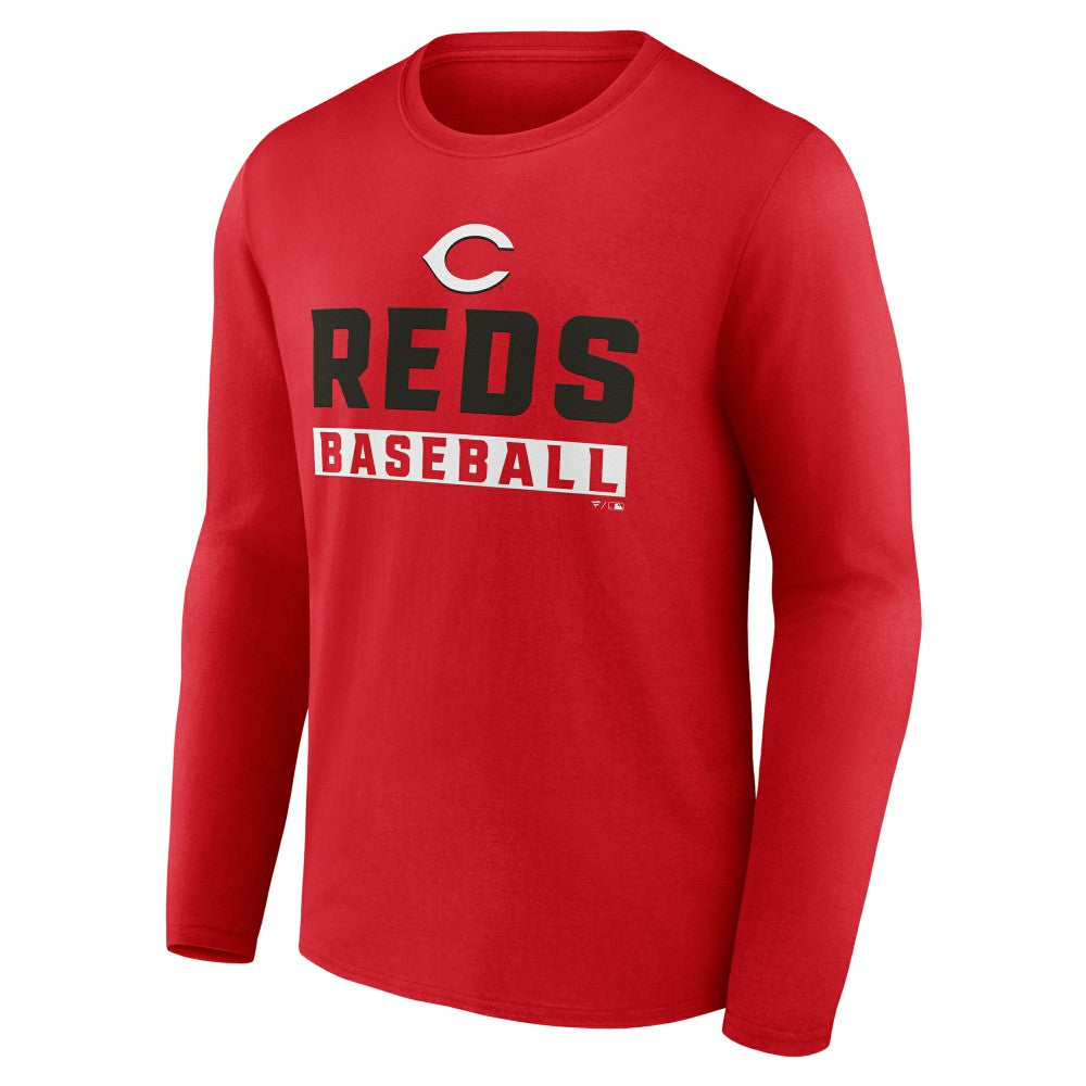 Cincinnati Reds Let's Go Long Sleeve T-Shirt Clearance