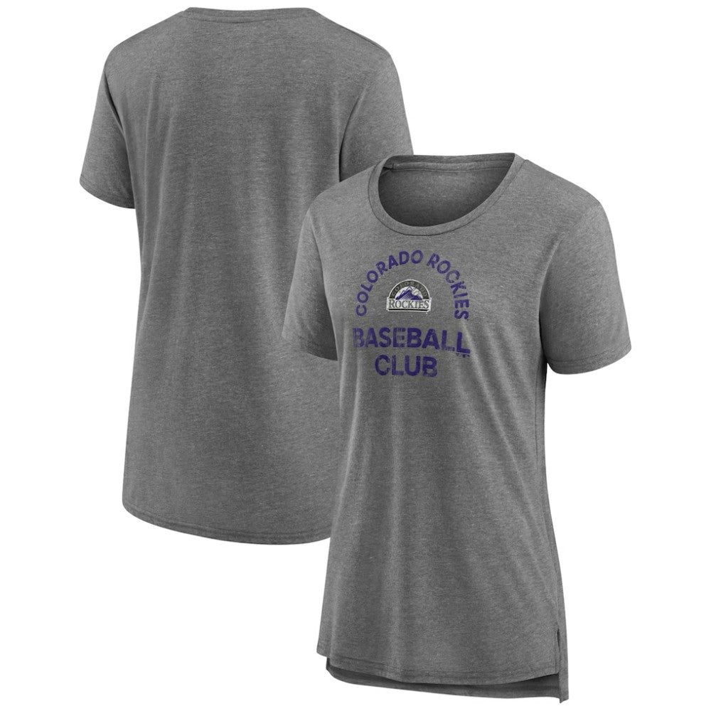 Colorado Rockies Women's Selected First Tri-Blend T-Shirt On Sale