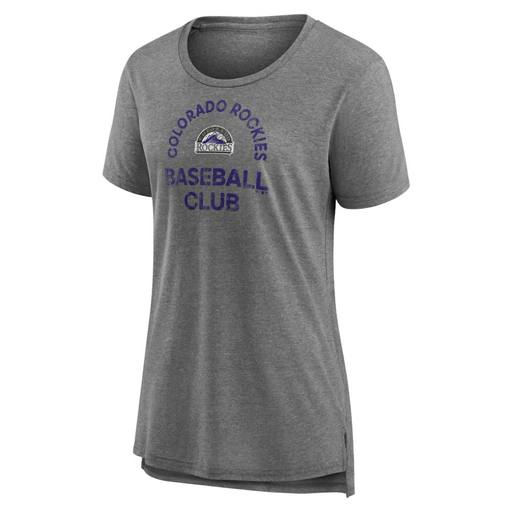 Colorado Rockies Women's Selected First Tri-Blend T-Shirt On Sale