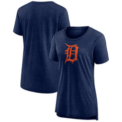 Detroit Tigers Women's Weathered Official Logo Tri-Blend T-Shirt Clearance
