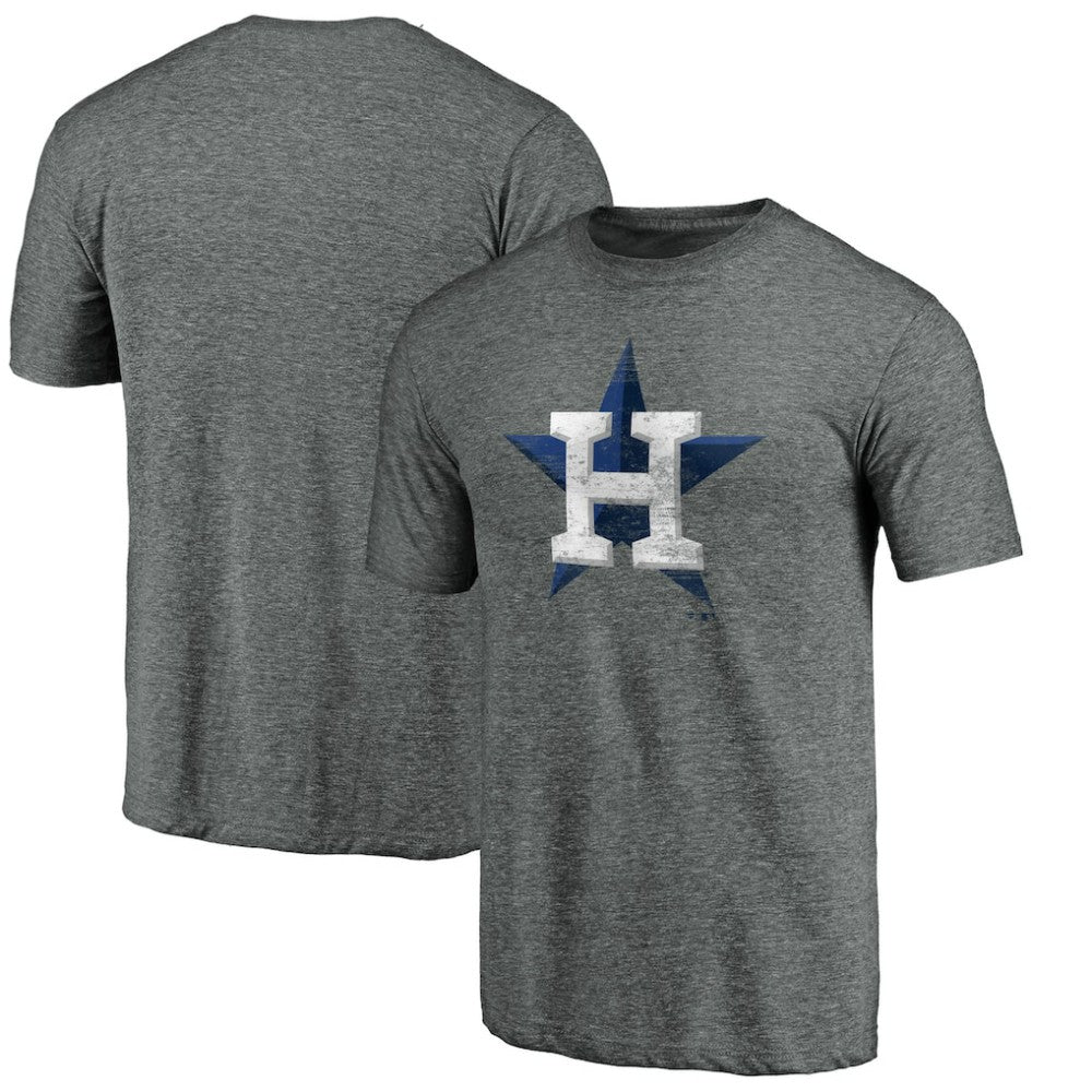 Houston Astros Weathered Official Logo Tri-Blend T-Shirt for sale
