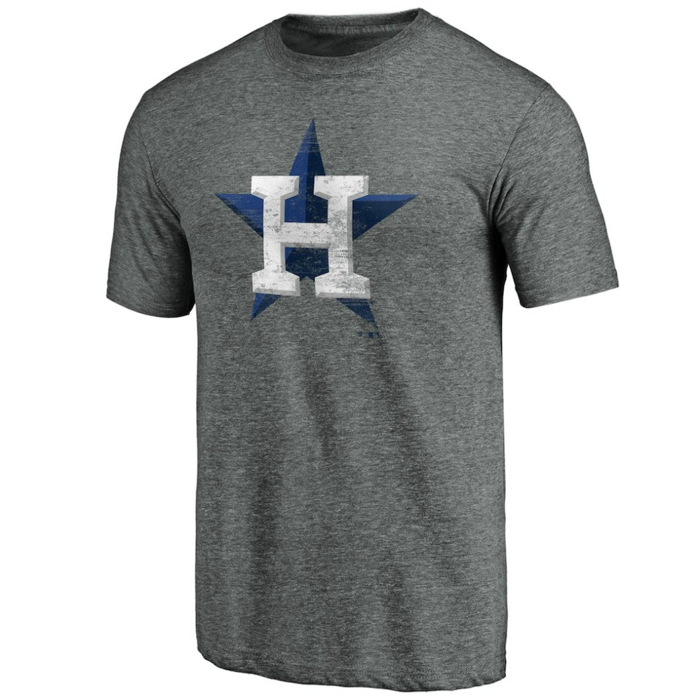 Houston Astros Weathered Official Logo Tri-Blend T-Shirt for sale