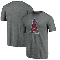 Los Angeles Angels Weathered Official Logo Tri-Blend T-Shirt discount