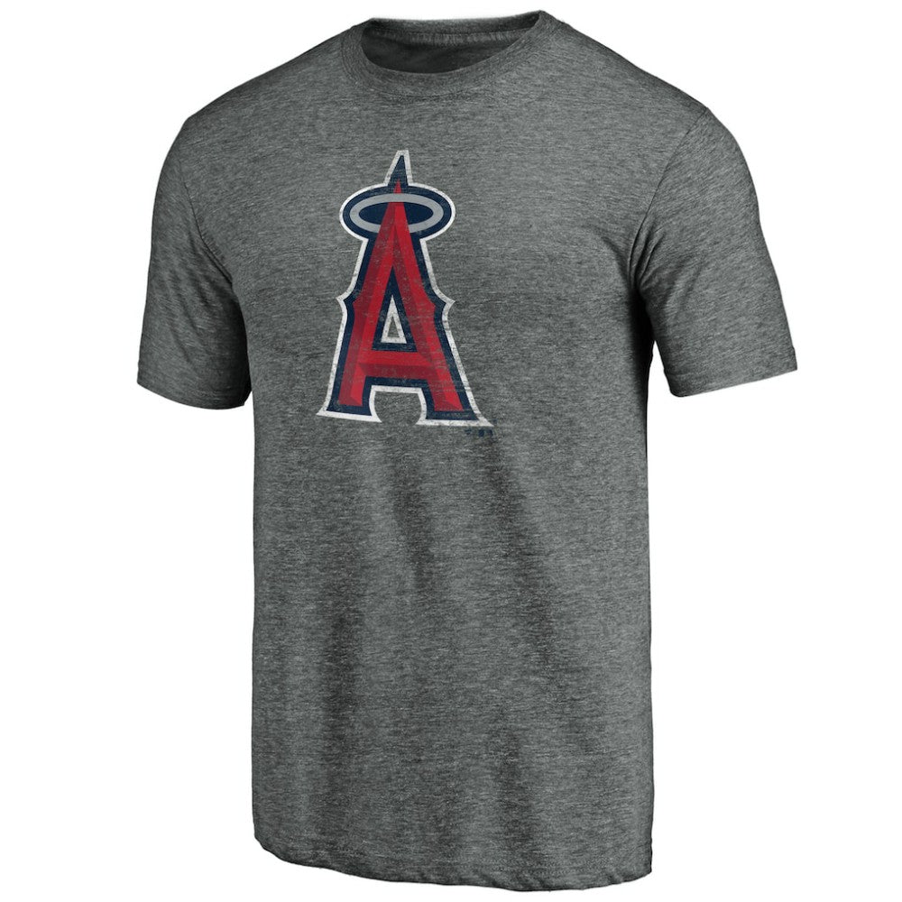 Los Angeles Angels Weathered Official Logo Tri-Blend T-Shirt discount