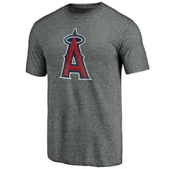 Los Angeles Angels Weathered Official Logo Tri-Blend T-Shirt discount
