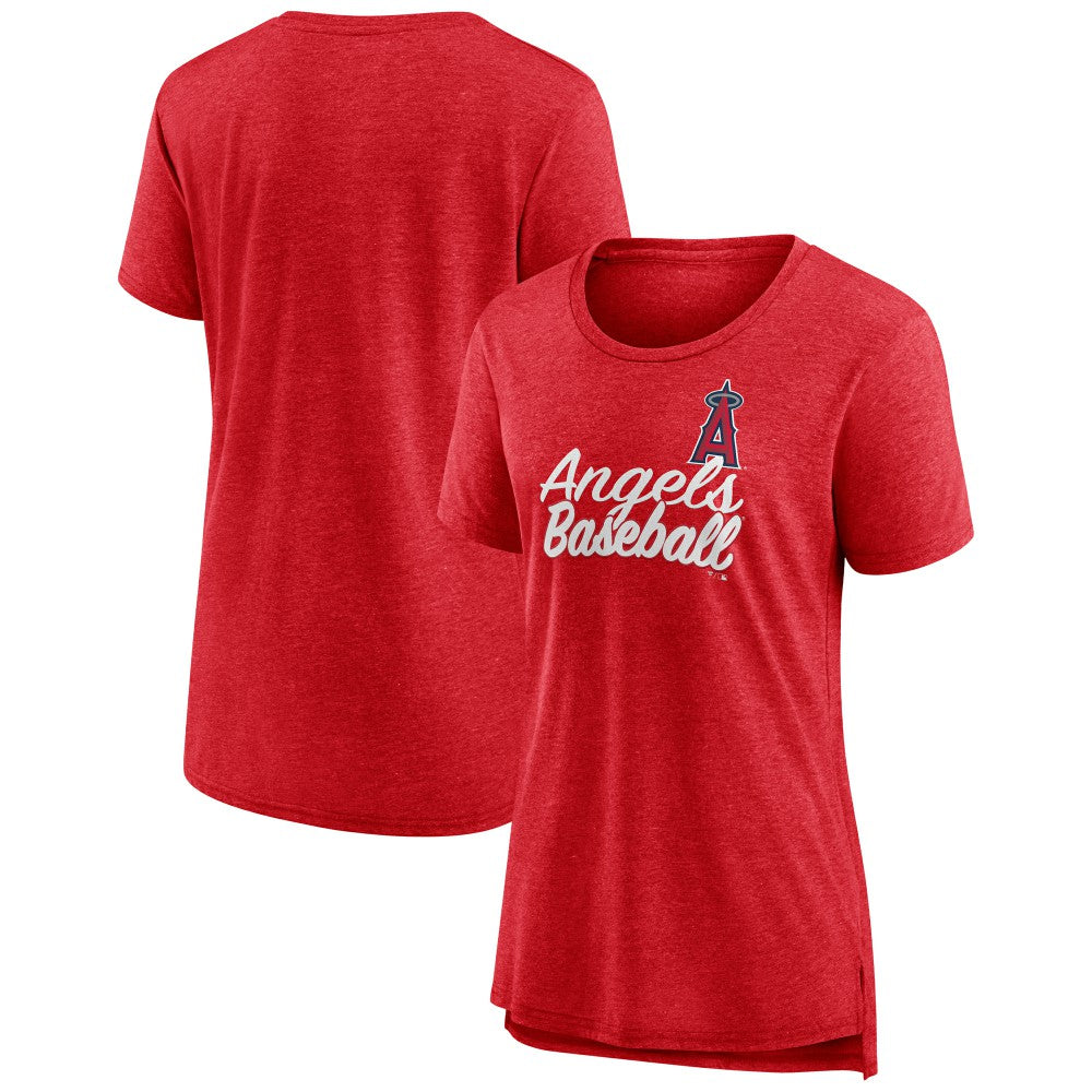 Los Angeles Angels Women's Practice Time Tri-Blend T-Shirt On Sale