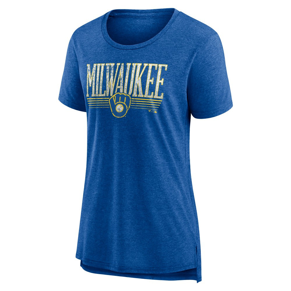 Milwaukee Brewers Women's Toppler Tri-Blend T-Shirt Sale