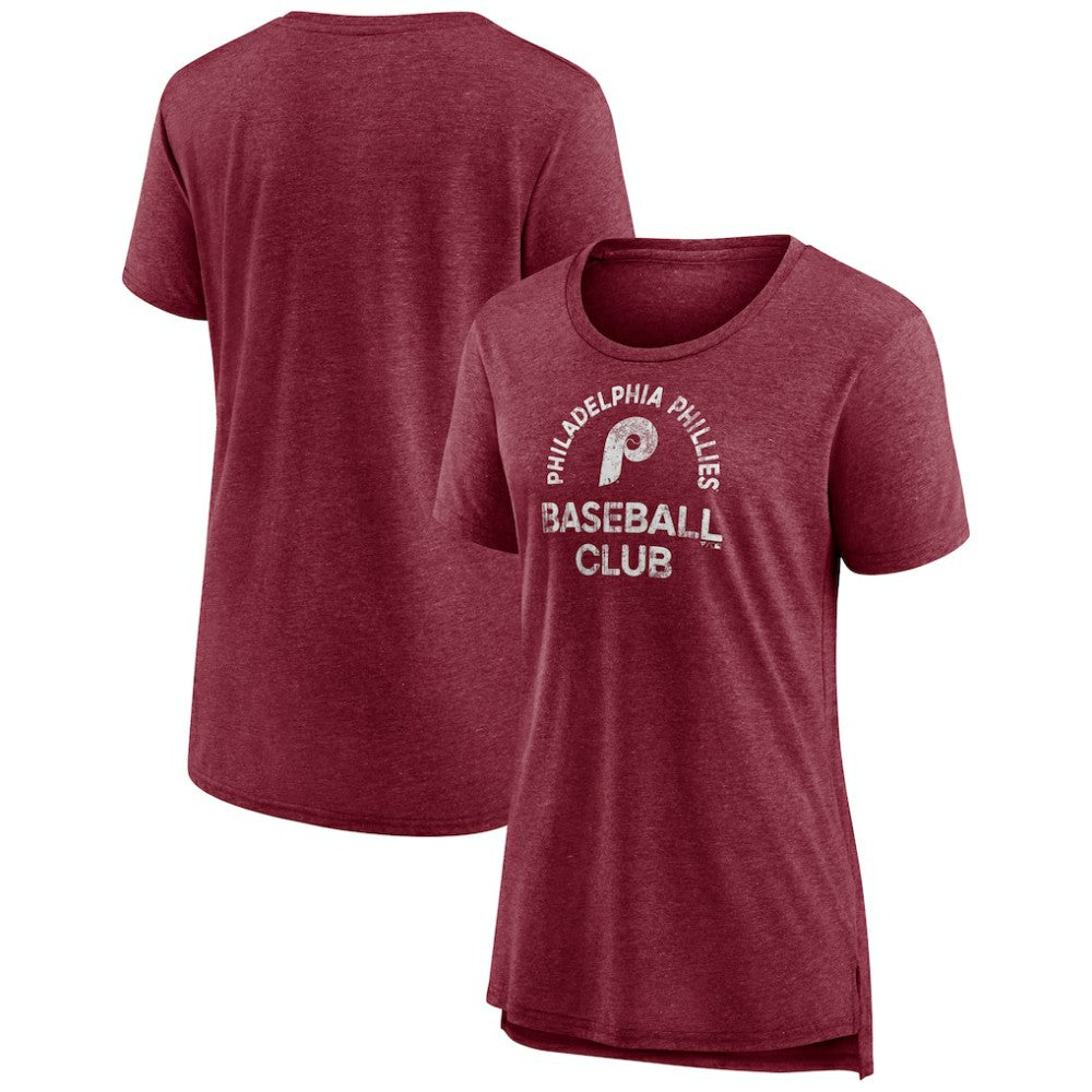 Philadelphia Phillies Women's Selected First Tri-Blend T-Shirt On Sale