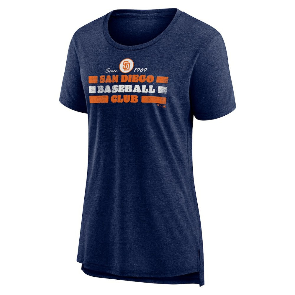 San Diego Padres Women's Power Swing Tri-Blend T-Shirt for sale
