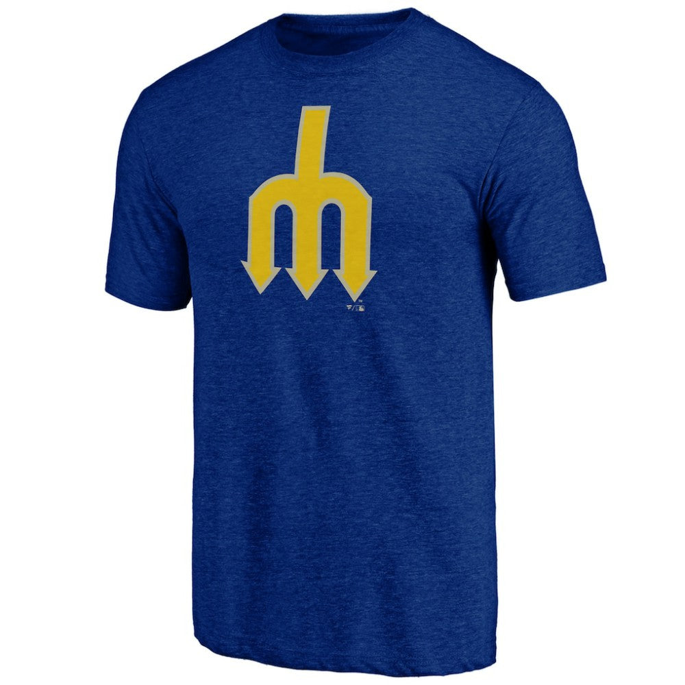 Seattle Mariners Cooperstown Official Logo Tri-Blend T-Shirt Near Me