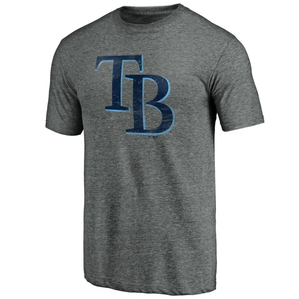 Tampa Bay Rays Weathered Official Logo Tri-Blend T-Shirt Clearance