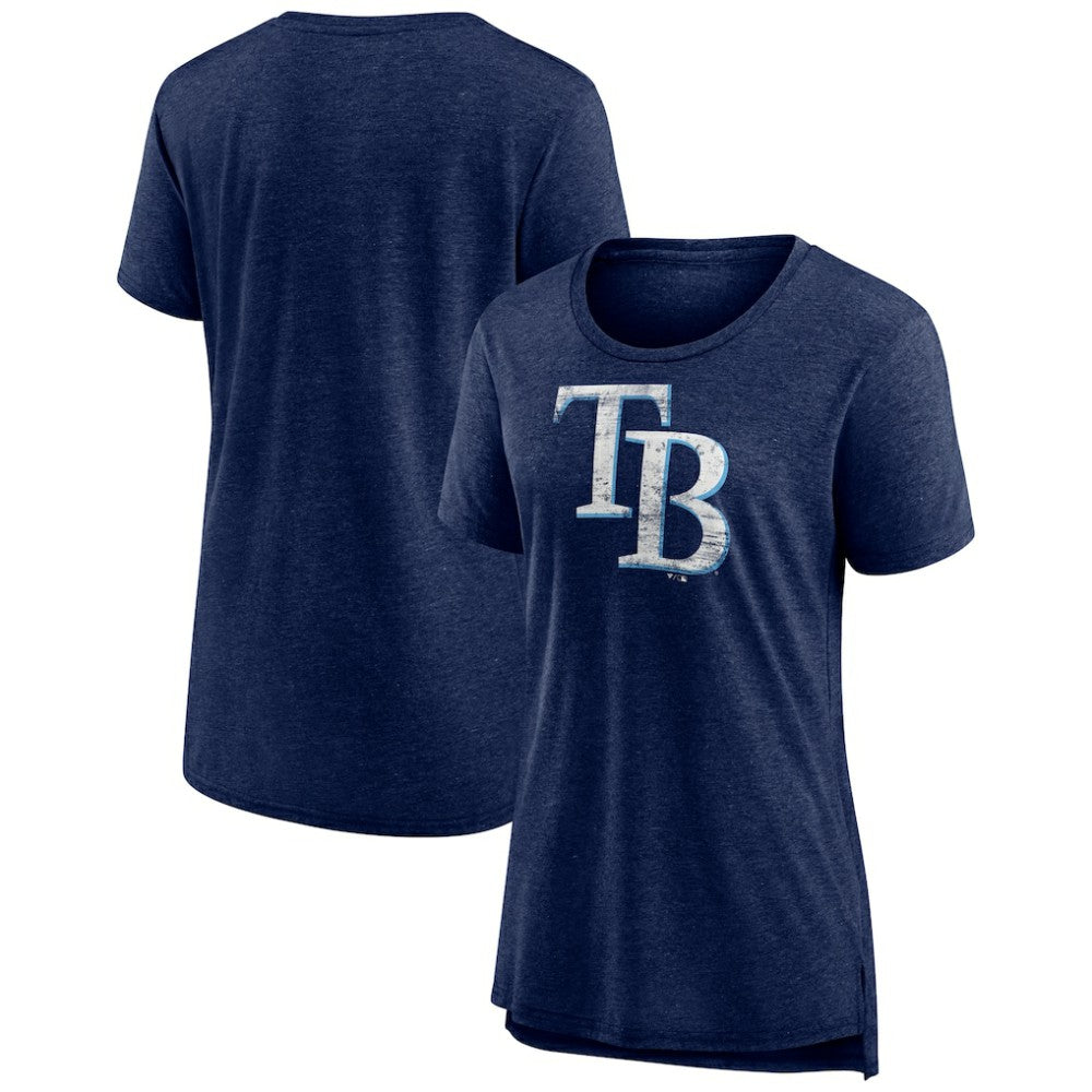 Tampa Bay Rays Women's Weathered Official Logo Tri-Blend T-Shirt discount