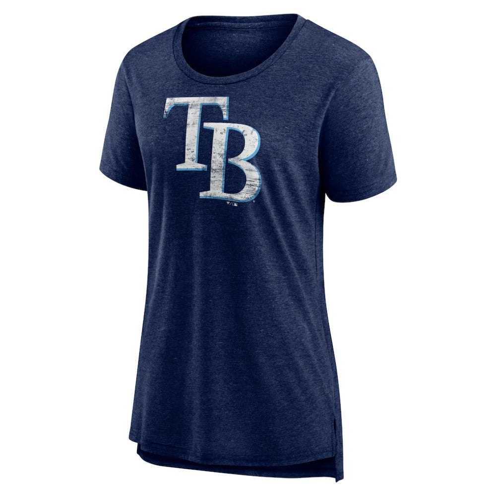 Tampa Bay Rays Women's Weathered Official Logo Tri-Blend T-Shirt discount