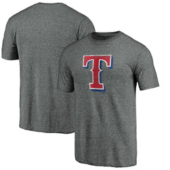 Texas Rangers Weathered Official Logo Tri-Blend T-Shirt Lifestyle
