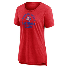 Texas Rangers Women's Selected First Tri-Blend T-Shirt Lifestyle
