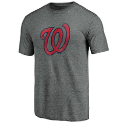 Washington Nationals Weathered Official Logo Tri-Blend T-Shirt Online