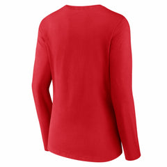 Washington Nationals Women's Live For It Long Sleeve V-Neck T-Shirt Lifestyle