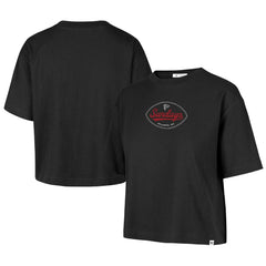 Atlanta Falcons '47 Women's Windthrow Reed City Sundays T-Shirt Black - 47 brand