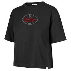 Atlanta Falcons '47 Women's Windthrow Reed City Sundays T-Shirt Black - 47 brand