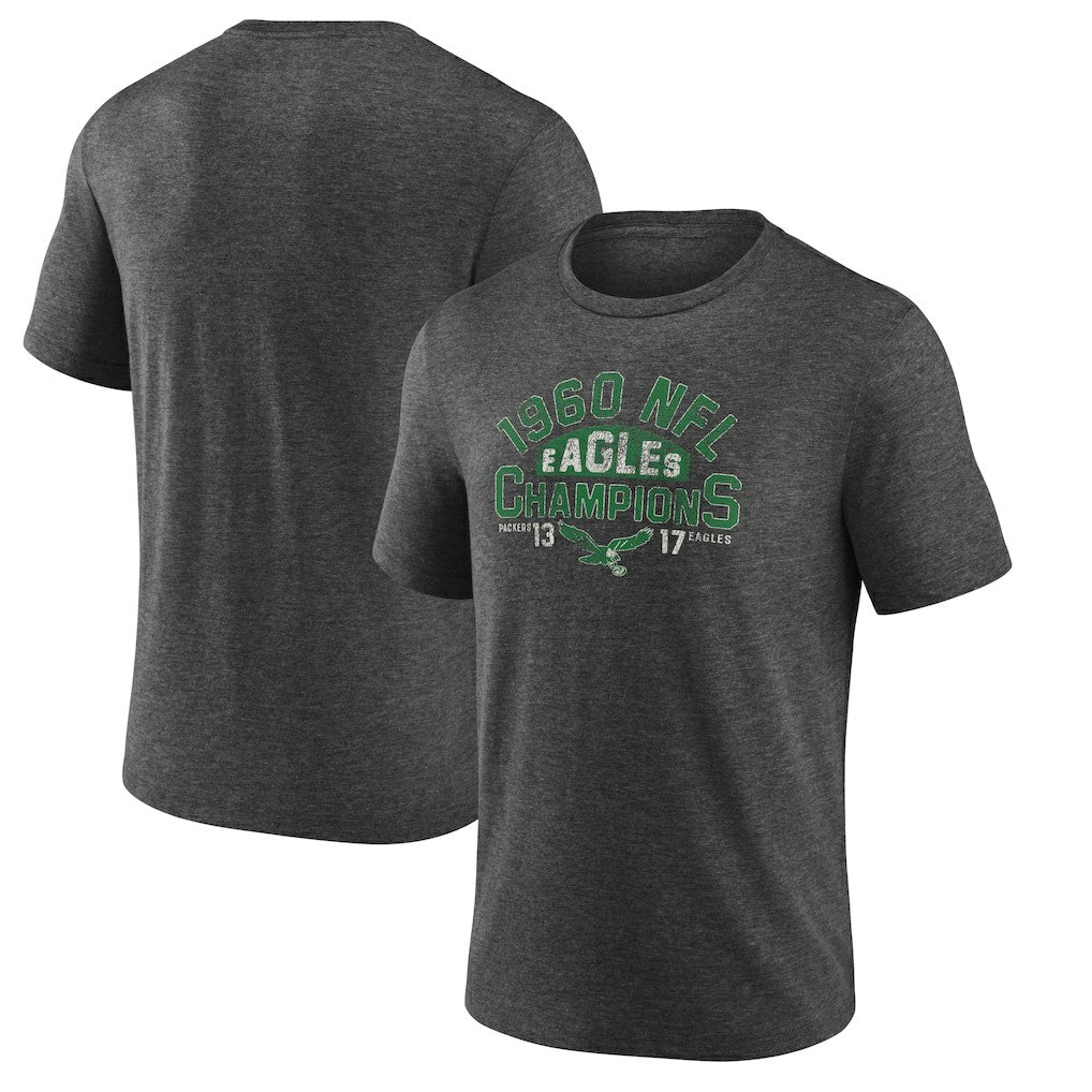 Philadelphia Eagles Old Fashioned Tri-Blend T-Shirt Charcoal - NFL