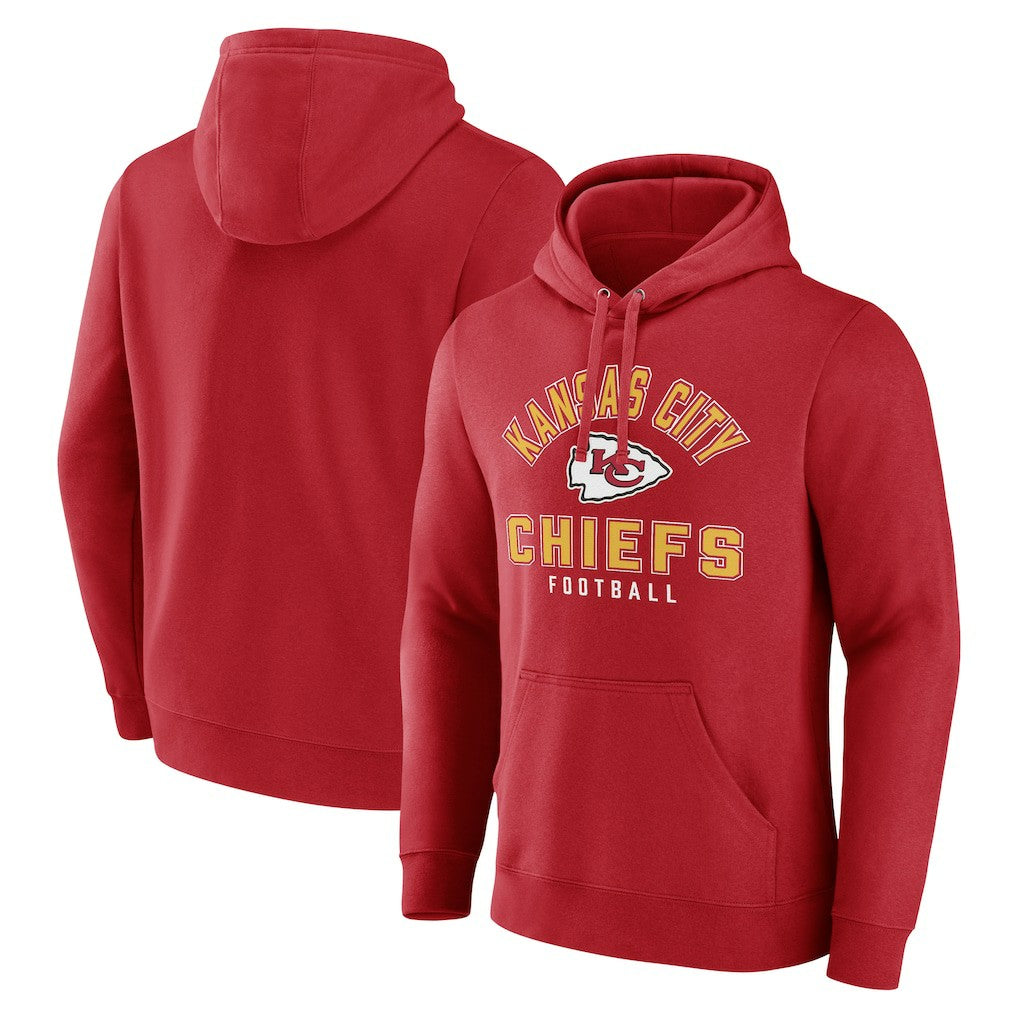 Kansas City Chiefs Between the Pylons Pullover Hoodie Red - NFL