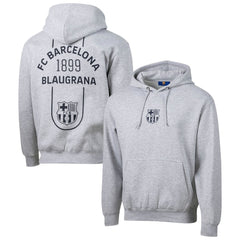 Barcelona Sport Design Sweden Streetwear Relaxed Pullover Hoodie - Heather Gray