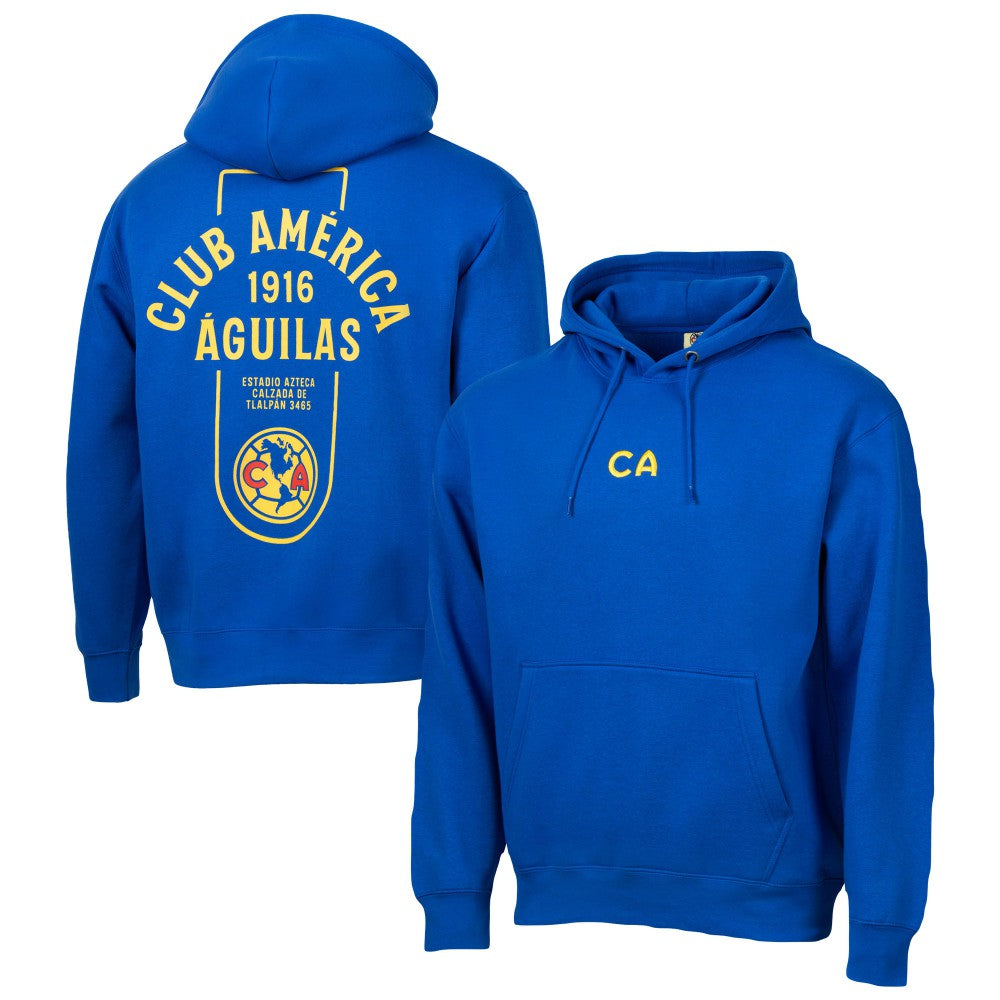 Club America Sport Design Sweden Youth Streetwear Relaxed Hoodie - Royal