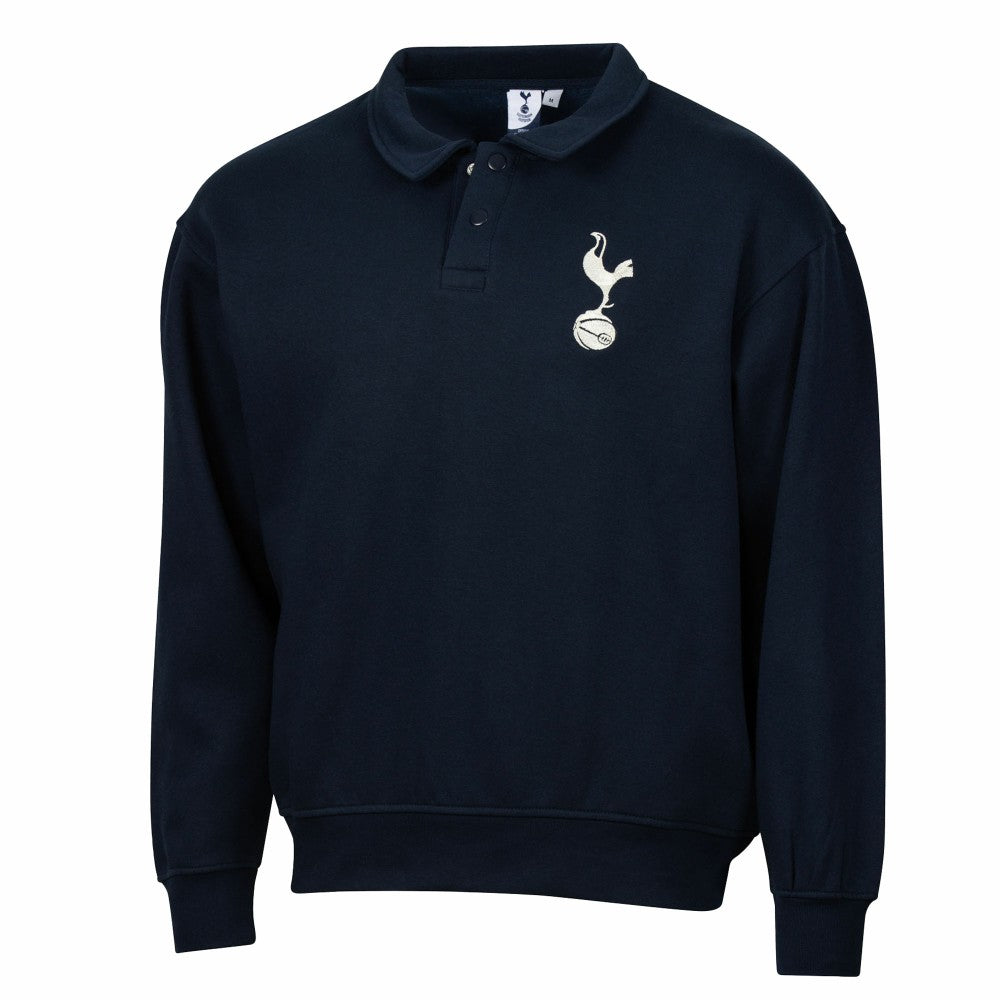 Tottenham Hotspur Sport Design Sweden Retro Relaxed Fleece Sweatshirt - Navy
