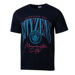 Manchester City Sport Design Sweden Hometown Hero Graphic T-Shirts - Navy
