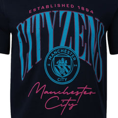 Manchester City Sport Design Sweden Hometown Hero Graphic T-Shirts - Navy