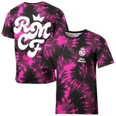 Real Madrid Sport Design Sweden Relaxed Time Out Tie-Dye T-Shirts - Black