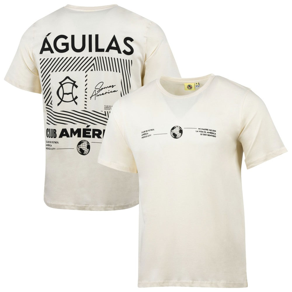 Club America Sport Design Sweden Everyday Relaxed T-Shirts - Cream