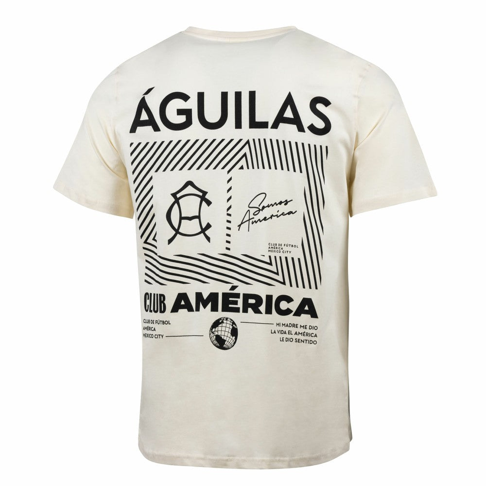Club America Sport Design Sweden Everyday Relaxed T-Shirts - Cream