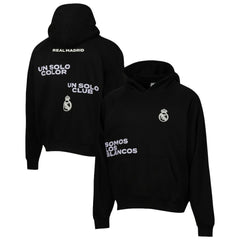 Real Madrid Sport Design Sweden Overtime Oversized Raglan Hoodie - Black