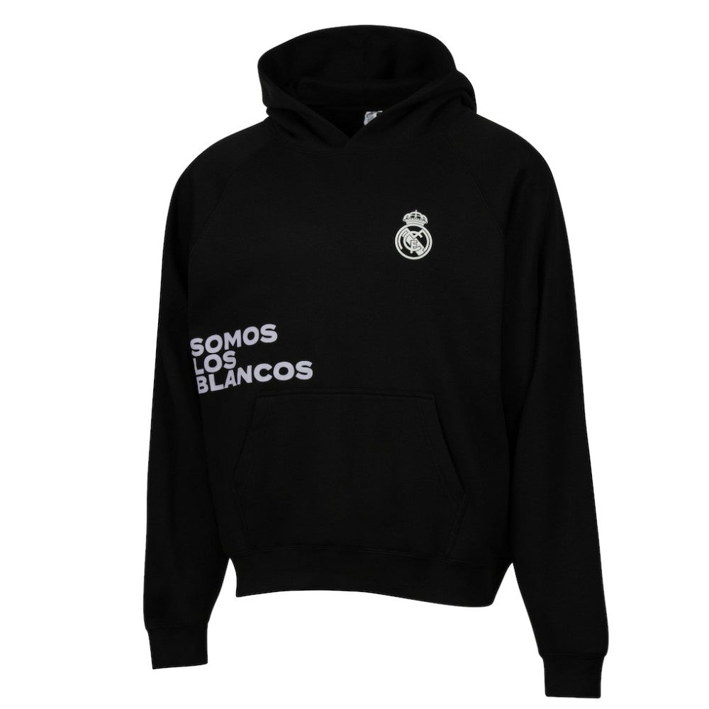 Real Madrid Sport Design Sweden Overtime Oversized Raglan Hoodie - Black