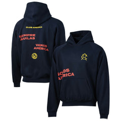 Club America Sport Design Sweden Overtime Oversized Raglan Hoodie - Navy