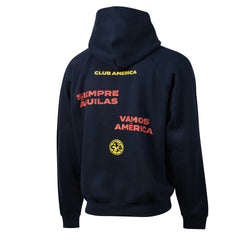 Club America Sport Design Sweden Overtime Oversized Raglan Hoodie - Navy