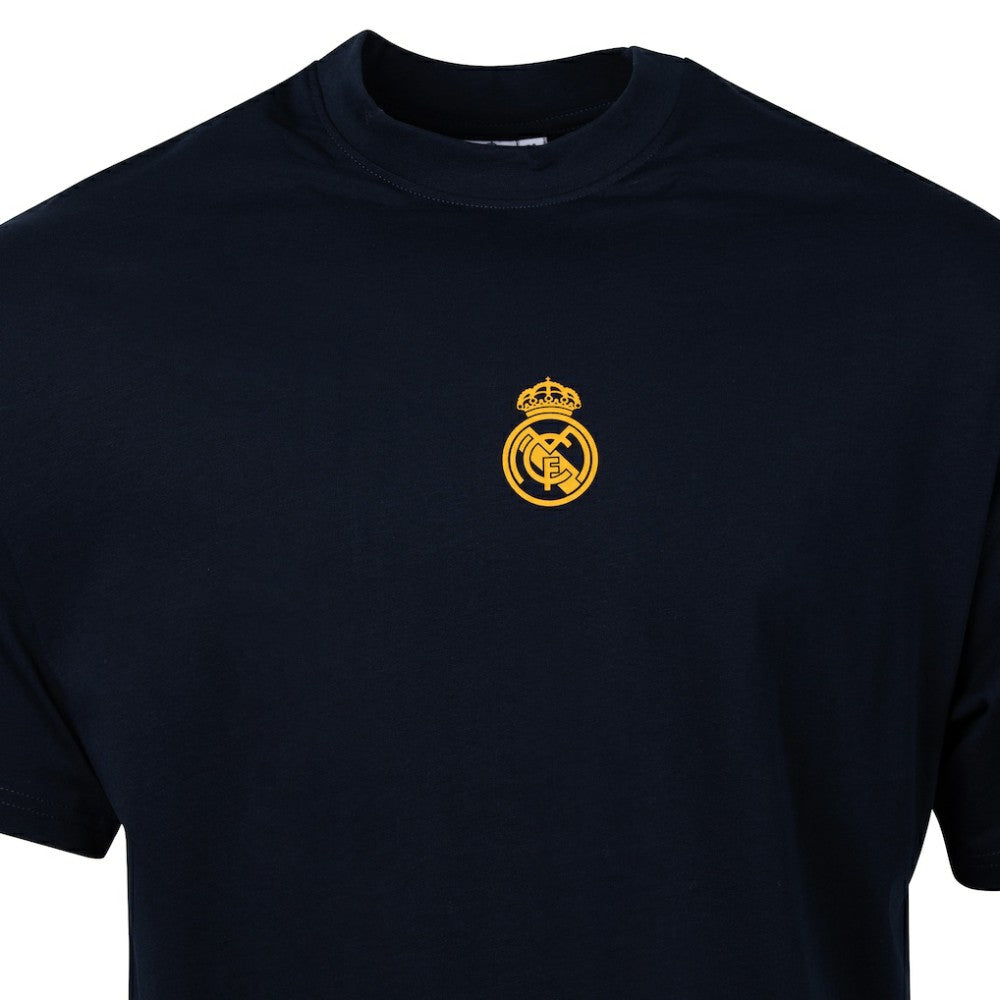 Real Madrid Sport Design Sweden Youth Game Day Graphic T-Shirts - Navy