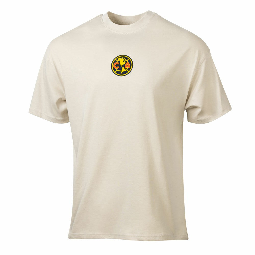 Club America Sport Design Sweden Youth Game Day Graphic T-Shirts - Tan