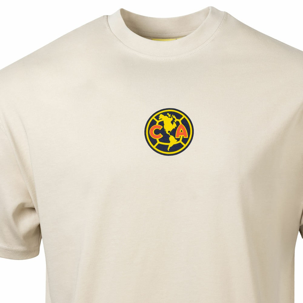 Club America Sport Design Sweden Youth Game Day Graphic T-Shirts - Tan