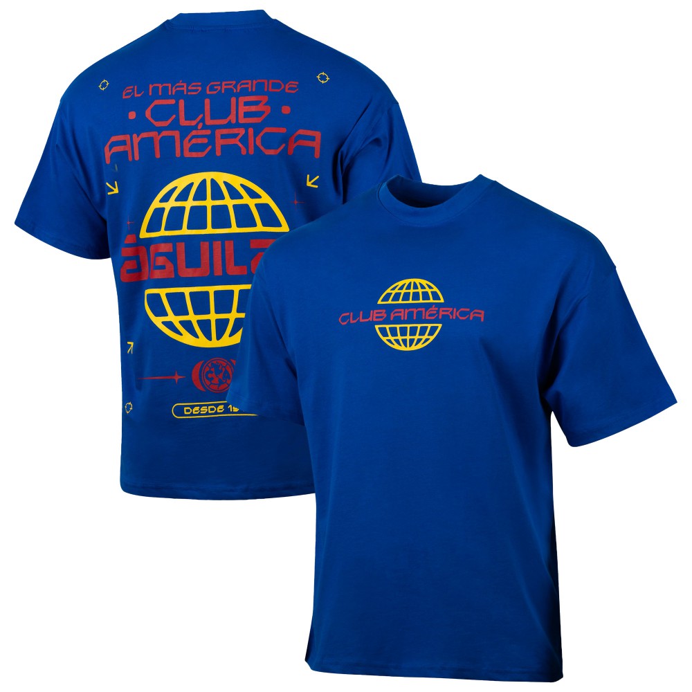 Club America Sport Design Sweden Worldwide Oversized T-Shirts - Royal
