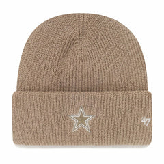 Dallas Cowboys '47 Foundational Cuffed Knit Hat Tan - 47 brand