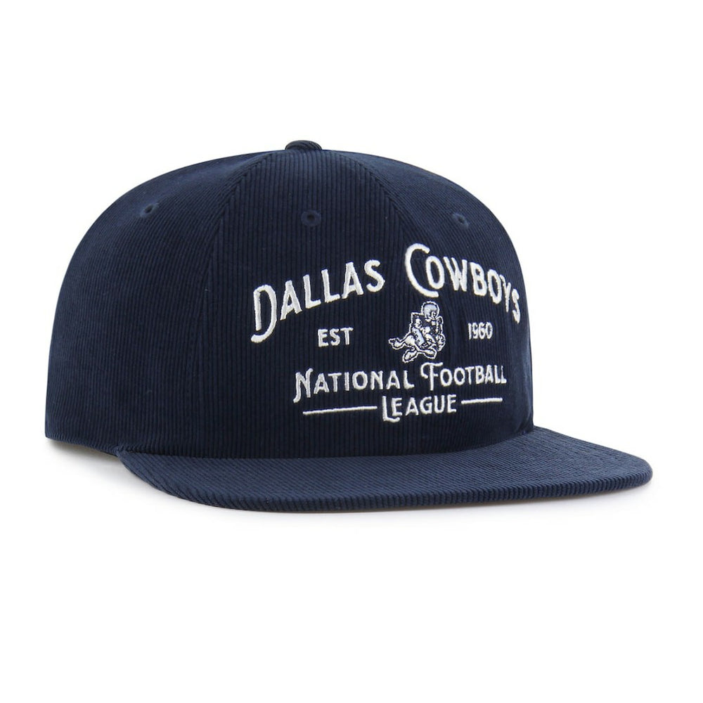 Dallas Cowboys '47 Whitlock Captain Corduroy Adjustable Hat Navy - 47 brand
